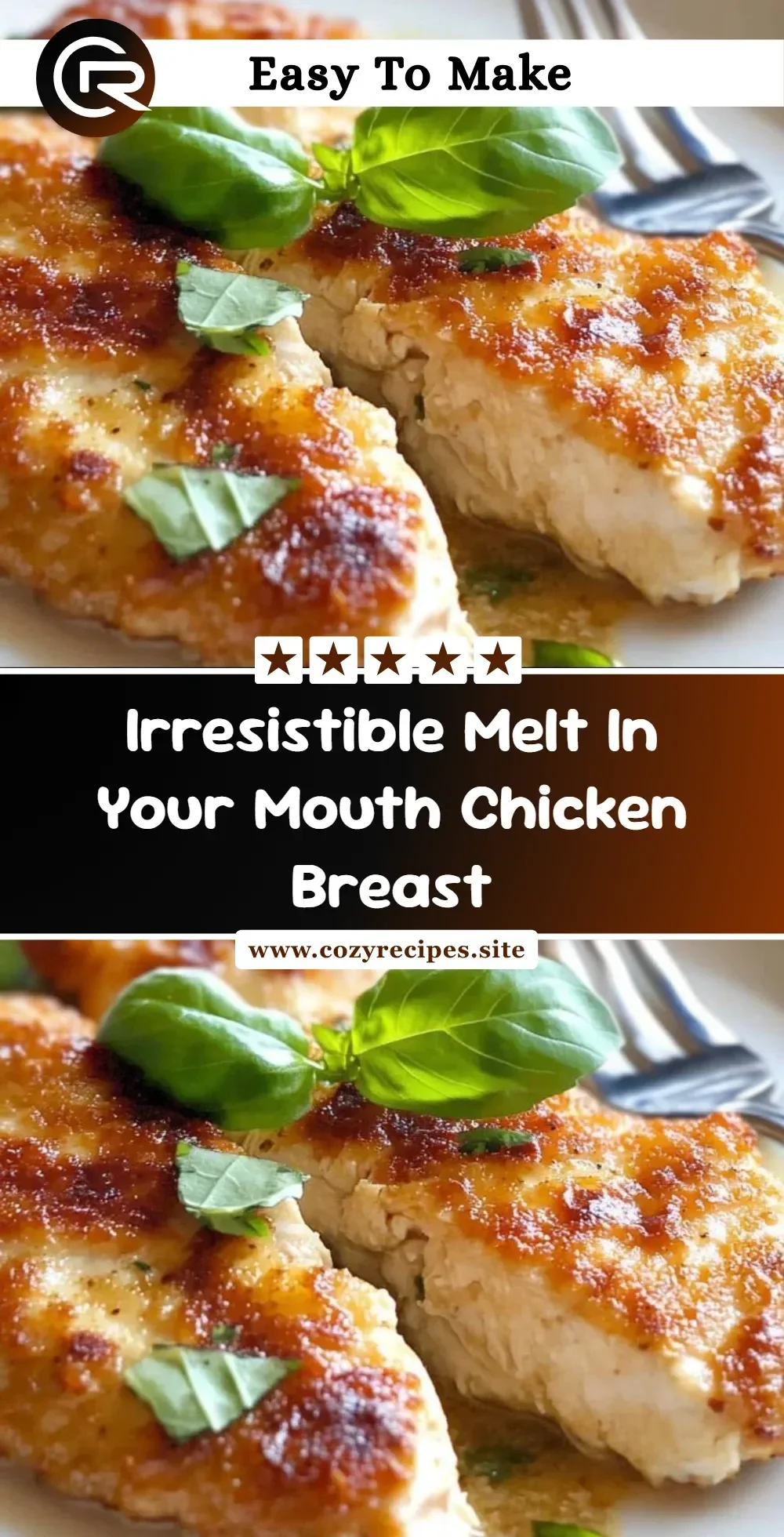 Delicious melt in your mouth chicken breast served with herbs and spices